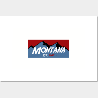 Montana Mountains Posters and Art